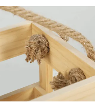 Juego de Bolos Finlandeses de Madera con 12 Bolos 1 Palo y Caja de Transporte para Adultos Jardín Natural