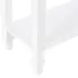 Mesa Consola Mesa Recibidor con 2 Estantes y Cajón para Entrada Pasillo Salón 75,6x27,5x80,5 cm Blanco