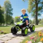 Quad Eléctrico para Niños de 3-8 Años 24V con 2 Motores Velocidad hasta 6,5 km/h Ruedas con Suspensión Verde