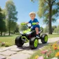 Quad Eléctrico para Niños de 3-8 Años 24V con 2 Motores Velocidad hasta 6,5 km/h Ruedas con Suspensión Verde Quad Eléctrico para Niños de 3-8 Años 24V con 2 Motores Velocidad hasta 6,5 km/h Ruedas con Suspensión Verde