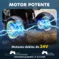 Quad Eléctrico para Niños de 3-8 Años 24V con 2 Motores Velocidad hasta 6,5 km/h Ruedas con Suspensión Verde Quad Eléctrico para Niños de 3-8 Años 24V con 2 Motores Velocidad hasta 6,5 km/h Ruedas con Suspensión Verde