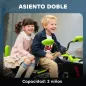Quad Eléctrico para Niños de 3-8 Años 24V con 2 Motores Velocidad hasta 6,5 km/h Ruedas con Suspensión Verde