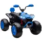 Quad Eléctrico para Niños de 3-8 Años 24V con 2 Motores Velocidad hasta 6,5 km/h Ruedas con Suspensión Azul