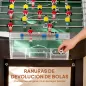 Futbolín de Mesa de 92 cm con 22 Jugadores 2 Pelotas Marcadores Manuales Mangos Antideslizantes Madera Natural