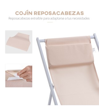 Conjunto de 2 Tumbonas