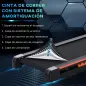 Cinta de Correr Plegable Cinta de Andar 1-6 km/h con Botón de Emergencia Pantalla LCD Control Remoto Potencia de Motor 500W Ahor