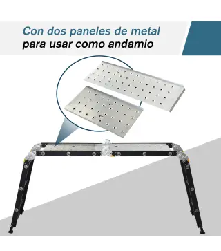 Escalera Plegable de Aluminio