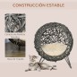 Casa de gato de ratán Casa de gato de ratán