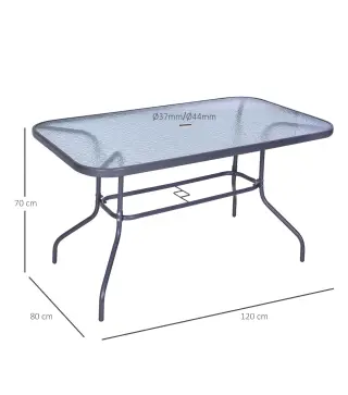 Mesa de Jardín Rectangular