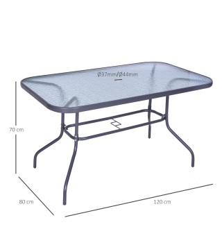 Mesa de Jardín Rectangular
