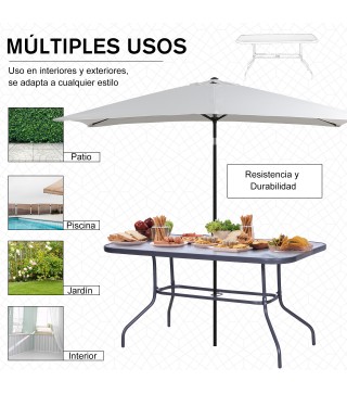 Mesa de Jardín Rectangular