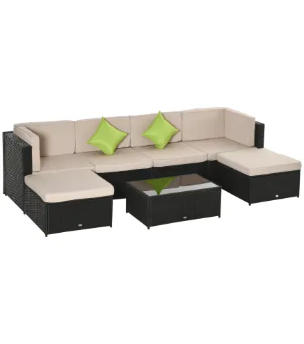 Conjunto Muebles de Jardín Ratán