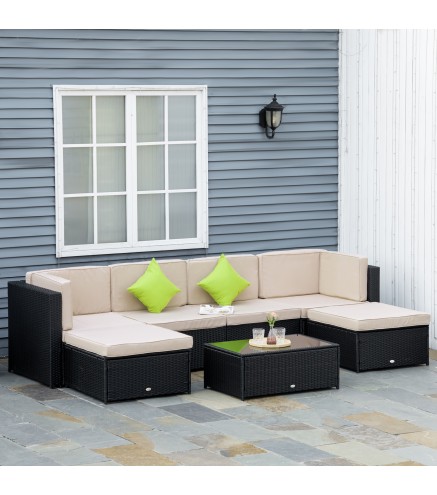 Conjunto Muebles de Jardín Ratán