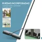 Canasta de Baloncesto con Soporte de Ruedas Aro de Basket Ajustable en Altura con Base Rellenable 90x165x302-352cm Negro