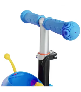 3 en 1 Patinete para Niños de +18 Meses Scooter de 3 Ruedas con Asiento Extraíble Manillar Mango de Empuje Altura Ajustable 62x2