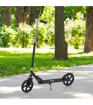 Patinete Plegable para Niños de 7-14 Años Scooter Infantil Manillar Ajustable en Altura de 4 Niveles con Freno 88x37x75-100 cm N