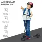 Patinete Plegable para Niños de 7-14 Años Scooter Infantil Manillar Ajustable en Altura de 4 Niveles con Freno 88x37x75-100 cm N