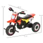 Moto Correpasillos Infantil para Niños de +18 Meses con Apariencia de Moto de Montaña con 3 Ruedas con Luces y Sonido Pedales Di