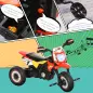 Moto Correpasillos Infantil para Niños de +18 Meses con Apariencia de Moto de Montaña con 3 Ruedas con Luces y Sonido Pedales Di