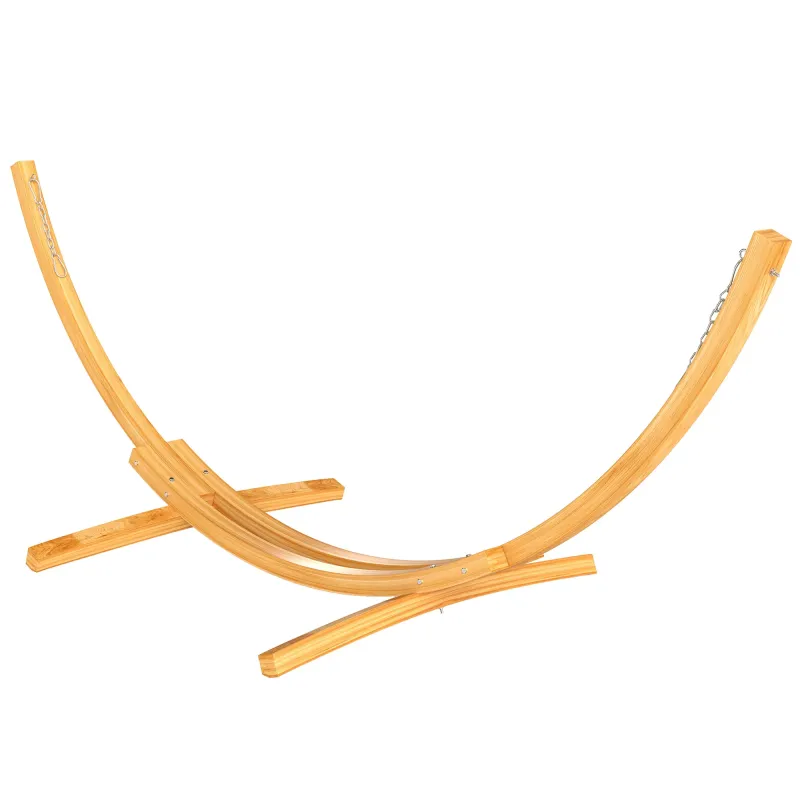 Soporte para Hamaca de Madera 325x120x118 cm Estructura para Hamaca Carga Máx. 120 kg para Jardín Terraza Interiores y Exteriore