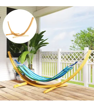 Soporte para Hamaca de Madera 325x120x118 cm Estructura para Hamaca Carga Máx. 120 kg para Jardín Terraza Interiores y Exteriore