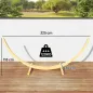 Soporte para Hamaca de Madera 325x120x118 cm Estructura para Hamaca Carga Máx. 120 kg para Jardín Terraza Interiores y Exteriore