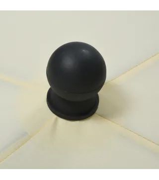 Sombrilla de Terraza de Aluminio 198x130x245 cm Parasol de Jardín Rectangular con Función de Inclinación Beige