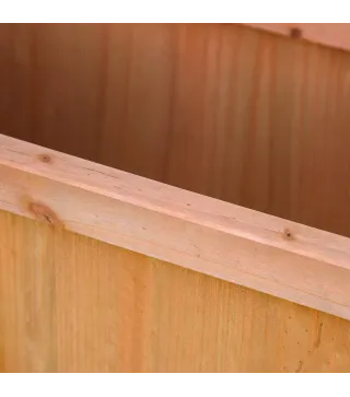 Macetero con Soporte para Trepadora Cultivos Plantas Flores para Terraza Jardín Exterior 70x28x117 cm Marrón