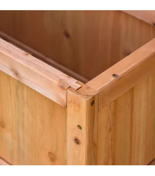 Macetero con Soporte para Trepadora Cultivos Plantas Flores para Terraza Jardín Exterior 70x28x117 cm Marrón