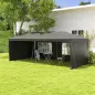 Carpa de Jardín 6x3m con 4 Paredes Laterales 2 Ventanas Visibles Cenador Gazebo de Exterior para Fiestas Eventos Gris Carpa de Jardín 6x3m con 4 Paredes Laterales 2 Ventanas Visibles Cenador Gazebo de Exterior para Fiestas Eventos Gris