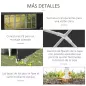 Carpa de Jardín 6x3m con 4 Paredes Laterales 2 Ventanas Visibles Cenador Gazebo de Exterior para Fiestas Eventos Gris Carpa de Jardín 6x3m con 4 Paredes Laterales 2 Ventanas Visibles Cenador Gazebo de Exterior para Fiestas Eventos Gris
