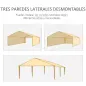 Carpa de Jardín 6x3m con 4 Paredes Laterales 2 Ventanas Visibles Cenador Gazebo de Exterior para Fiestas Eventos Gris Carpa de Jardín 6x3m con 4 Paredes Laterales 2 Ventanas Visibles Cenador Gazebo de Exterior para Fiestas Eventos Gris