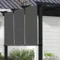 Cenador para Exterior 3x3 m con Techo Deslizante Marco de Acero Impermeable y Anti-UV para Terraza Patio Gris Oscuro