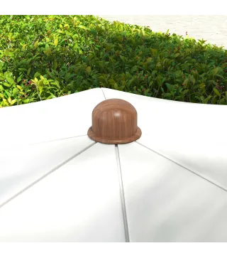 Sombrilla de Playa con Flecos Ø190x210 cm con 8 Varillas Apertura Manual Anti-UV Impermeable y Bolsa de Transporte Gris