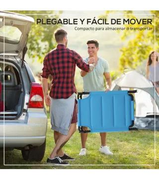 Tumbona de Jardín con Toldo Ajustable Respaldo Regulable 4 Niveles Reposacabezas para Terraza 70x200x45 cm Azul Claro