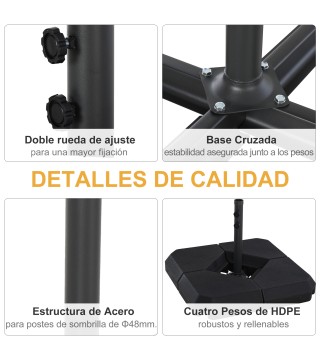Base de Pesa para Sombrilla