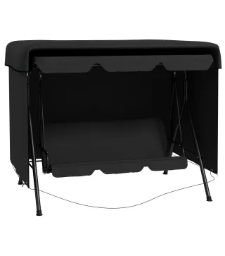 Funda Protectora Impermeable para Balancín de Jardín 3 Plazas con Cremallera Antipolvo y Antiviento 215x155x150 cm