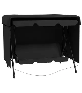 Funda Protectora Impermeable para Balancín de Jardín 3 Plazas con Cremallera Antipolvo y Antiviento 215x155x150 cm