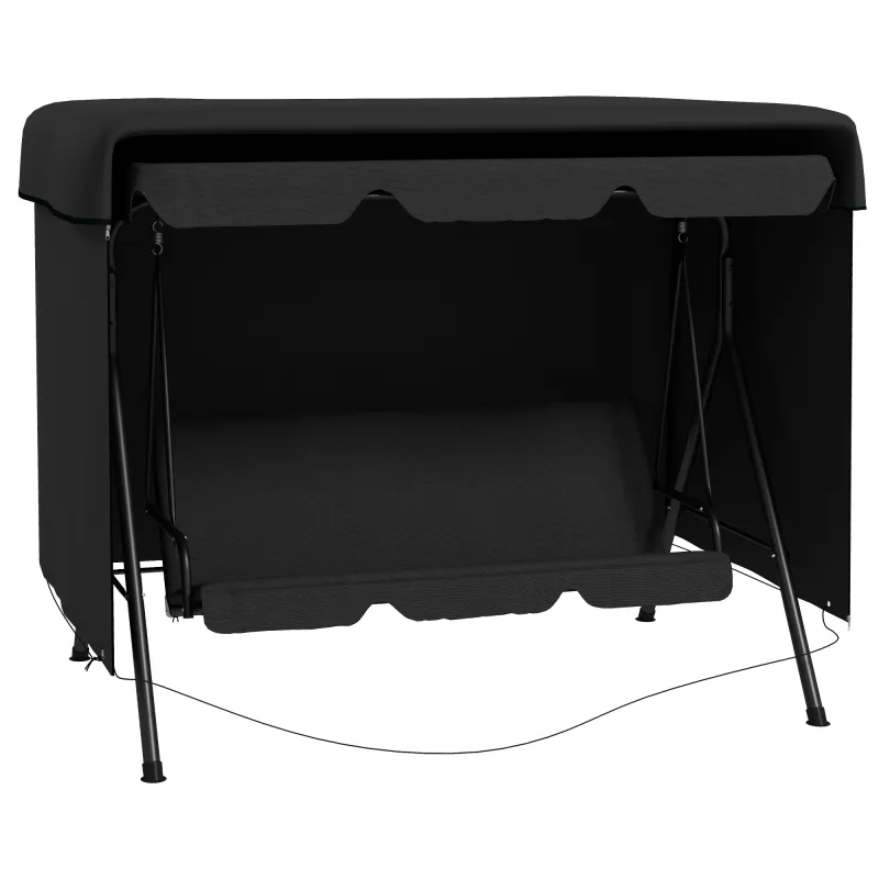 Funda Protectora Impermeable para Balancín de Jardín 3 Plazas con Cremallera Antipolvo y Antiviento 215x155x150 cm Funda Protectora Impermeable para Balancín de Jardín 3 Plazas con Cremallera Antipolvo y Antiviento 215x155x150 cm