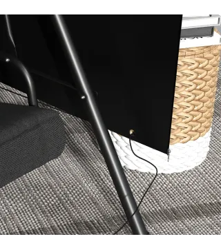 Funda Protectora Impermeable para Balancín de Jardín 3 Plazas con Cremallera Antipolvo y Antiviento 215x155x150 cm