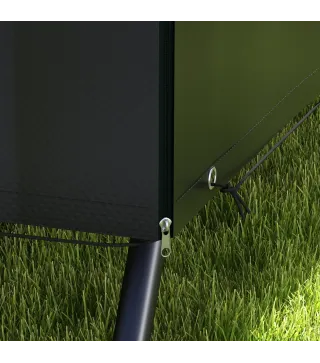 Funda Protectora Impermeable para Balancín de Jardín 3 Plazas con Cremallera Antipolvo y Antiviento 215x155x150 cm