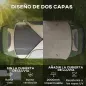 Tienda de Campaña Plegable con 2 Habitaciones y Bolsa de Transporte Impermeable 450x215x180 cm Verde Oliva y Marrón Tienda de Campaña Plegable con 2 Habitaciones y Bolsa de Transporte Impermeable 450x215x180 cm Verde Oliva y Marrón