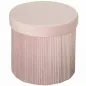 Puff Almacenaje Banco Almacenaje Plegable 35 L 38x38x38 cm Tapizado en Terciopelo Baúl de Almacenamiento Redondo Rosa
