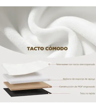 Puff Almacenaje Banco Almacenaje Plegable 72 L 76x38x35 cm Tapizado en Terciopelo Baúl de Almacenamiento Crema