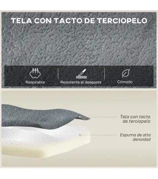 Sofá Seccional en Forma de U Sofá Modular con 2 Taburetes 2 Almohadas Reposabrazos Anchos sin Montaje Gris