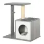 Árbol para Gatos 59x39x62 cm Rascador para Gatos de 3 Niveles con Plataformas Postes de Rascado Cueva de Madera Espaciosa Cojine Árbol para Gatos 59x39x62 cm Rascador para Gatos de 3 Niveles con Plataformas Postes de Rascado Cueva de Madera Espaciosa Cojine