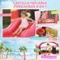 Castillo Hinchable para Niños con Soplador Tobogán Cama Elástica Piscina de Pelotas Canasta de Baloncesto 255x230x196cm