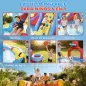 Castillo Hinchable Acuático con Soplador 550W Tobogán Pared de Escalada Piscina Aro de Baloncesto Portería de Fútbol Castillo Hinchable Acuático con Soplador 550W Tobogán Pared de Escalada Piscina Aro de Baloncesto Portería de Fútbol