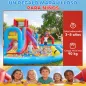 Castillo Hinchable Acuático con Soplador 550W Tobogán Pared de Escalada Piscina Aro de Baloncesto Portería de Fútbol Castillo Hinchable Acuático con Soplador 550W Tobogán Pared de Escalada Piscina Aro de Baloncesto Portería de Fútbol