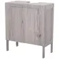 Mueble Bajo de Lavabo para Baño Compacto con 2 Puertas de Armario 60x30x70 cm